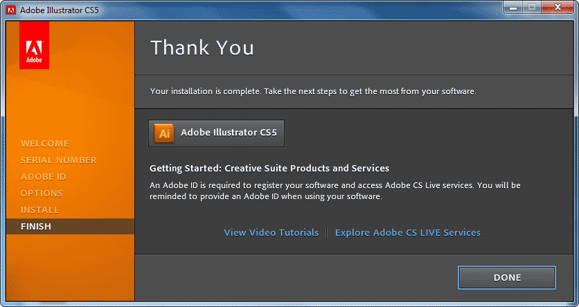 Thank You window
