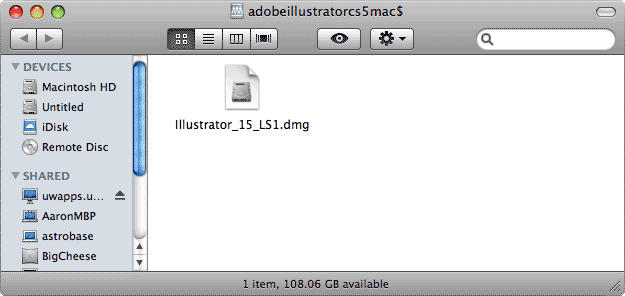 ADOBEILLUSTRATORCS5MAC$ window