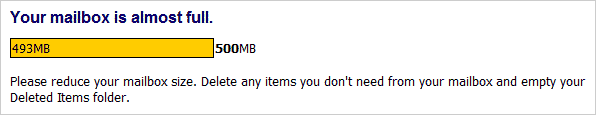 mailbox warning