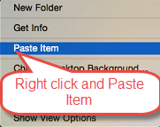 Paste Item