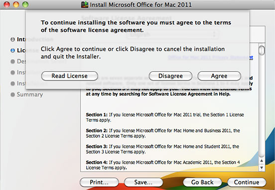 License window