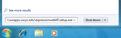 Start Menu window