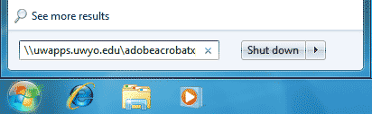 Search window