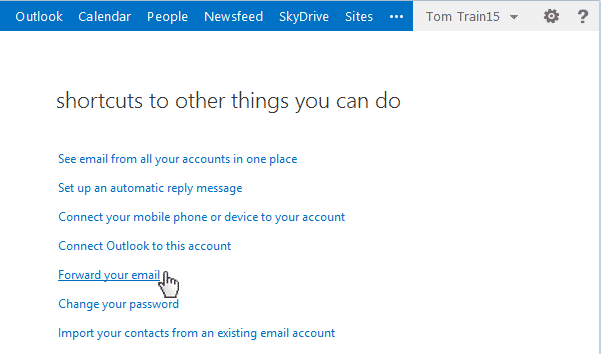 Accounts window