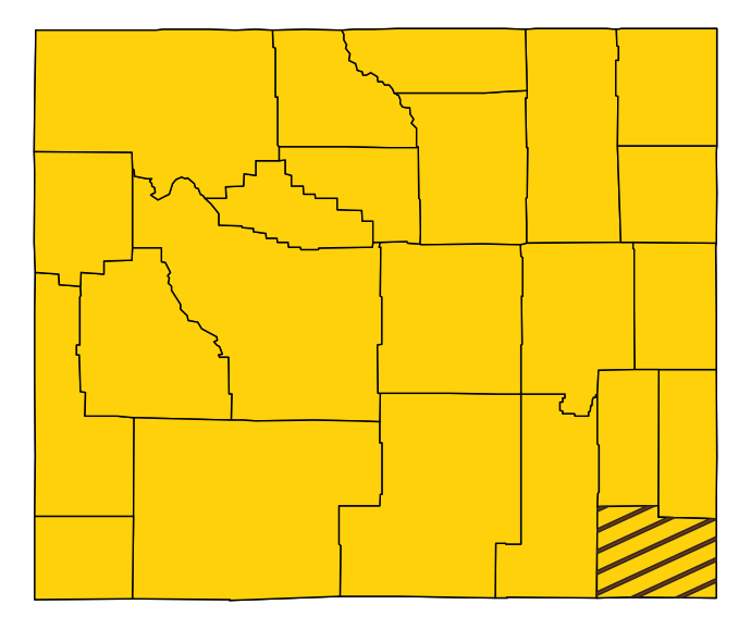 Map showing Laramie County