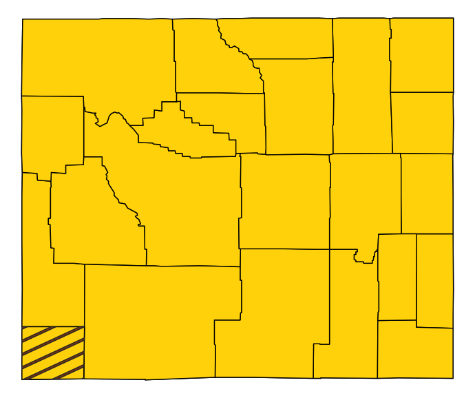 Map showing Uinta County