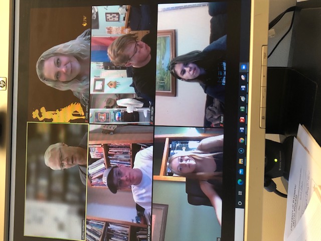 Group on Zoom meeting