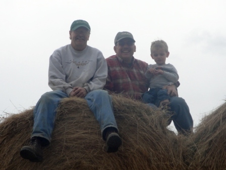 Here I am with my two best friends.  The little one is my grandson, Brent and the other is Jack Riker, a University of Wyoming graduate in Petroleum Engineering and a great colleague at Sinclair. 