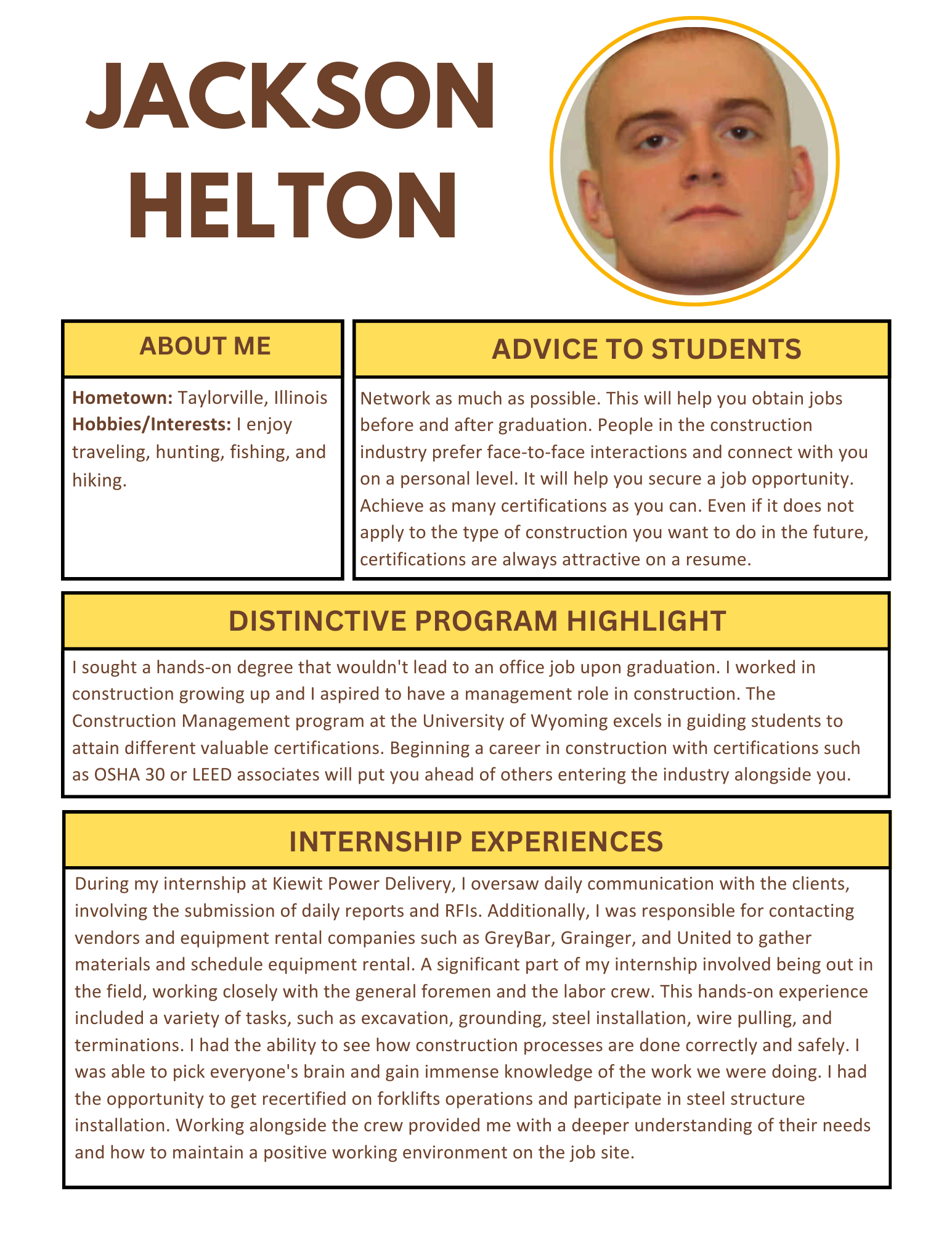 Jackson Helton Biography