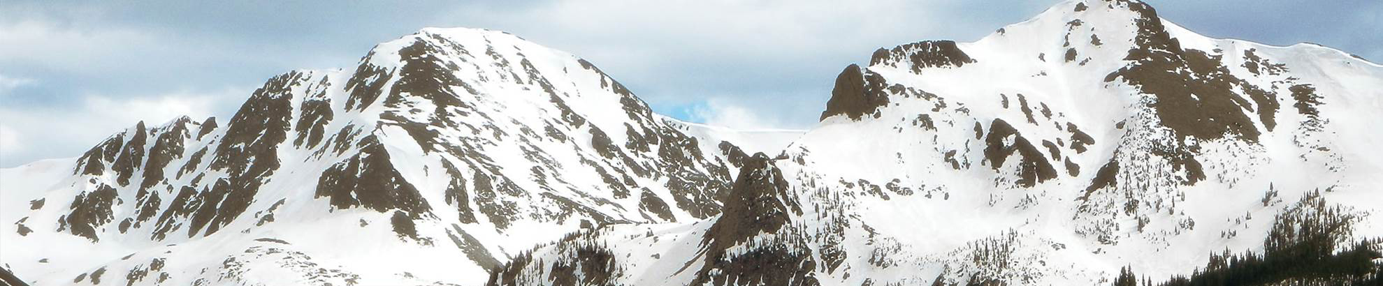 Snowy mountain range