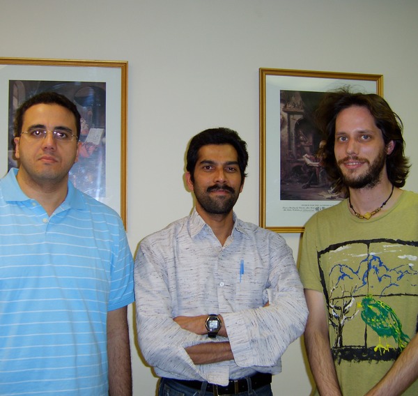 Tamer, Kumar, and Will taking a break from research