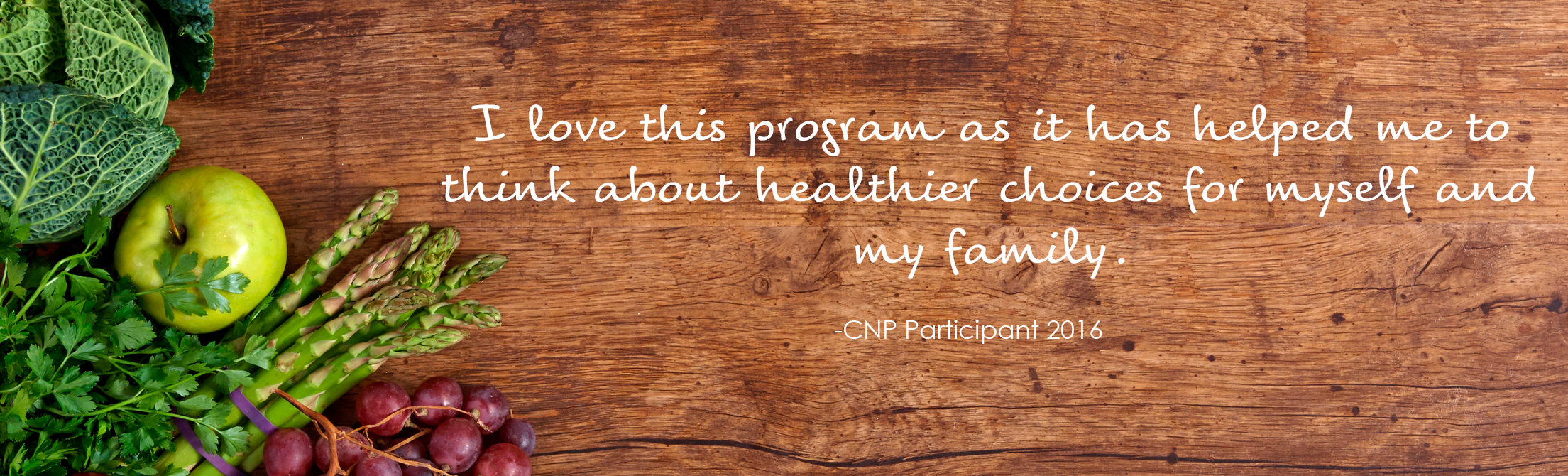 I love this program as it has helped me to think about healthier choices for myself and my family. 