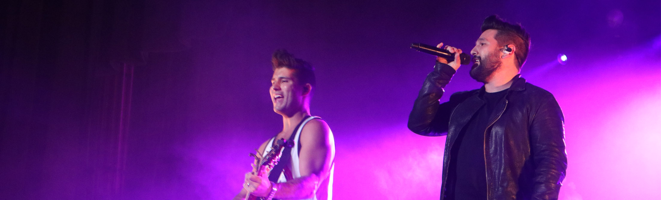 Dan + Shay performing on stage
