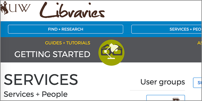 UW Libraries Services page