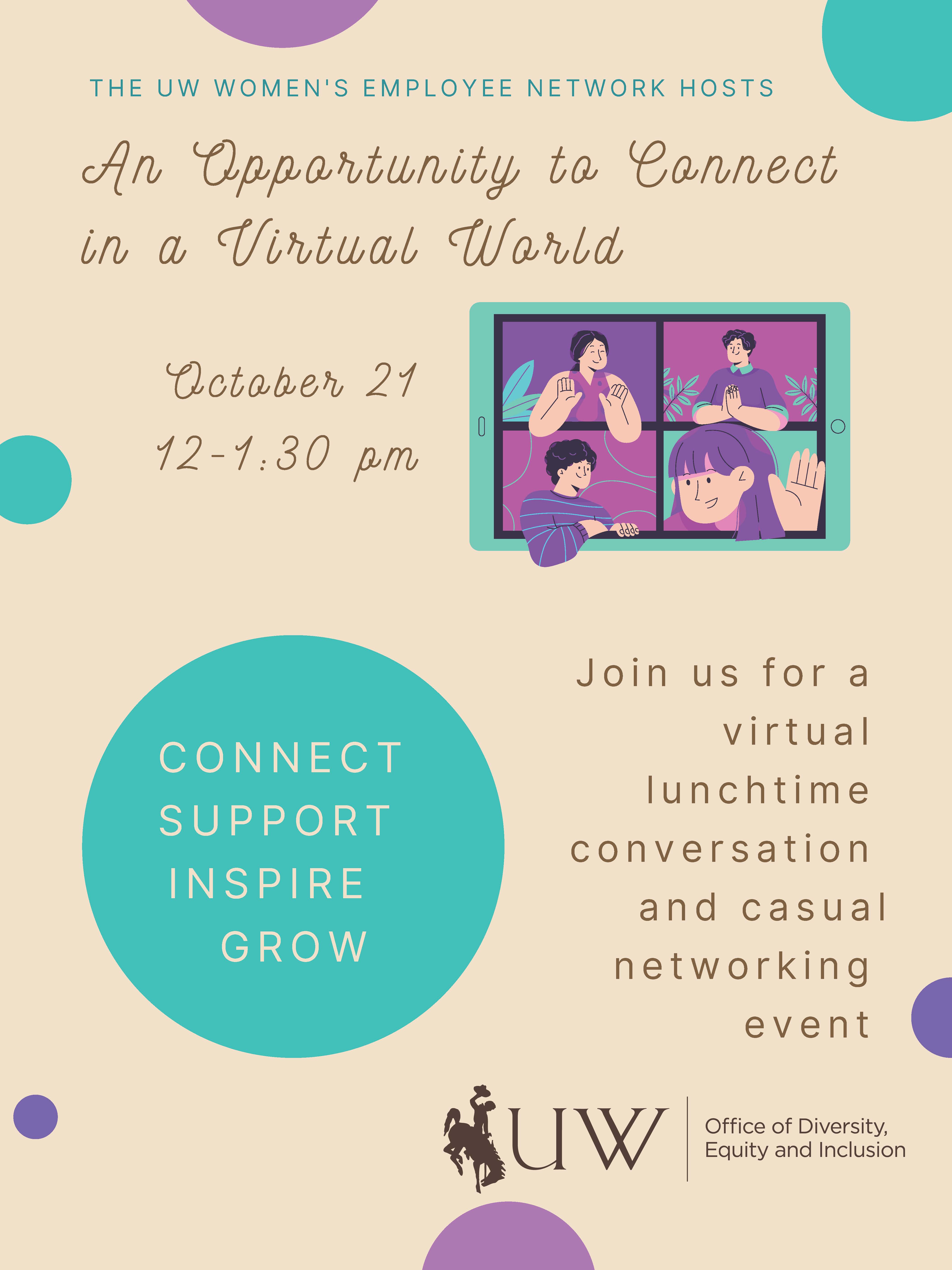 Virtual Lunchtime Conversation Flyer