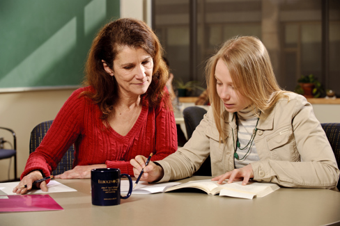 Margaret Garner with student