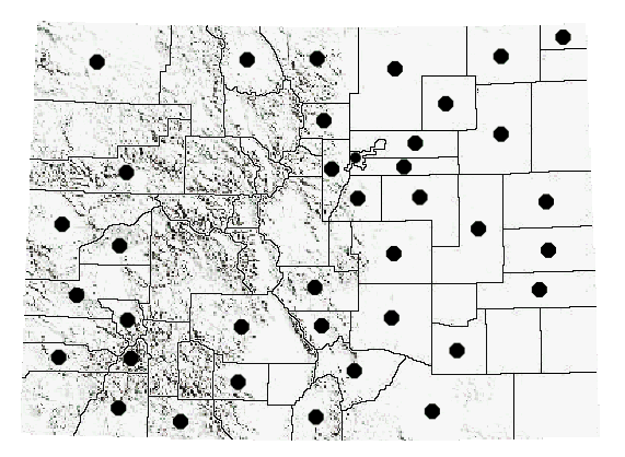 Colorado Distribution of A. pseudonietana