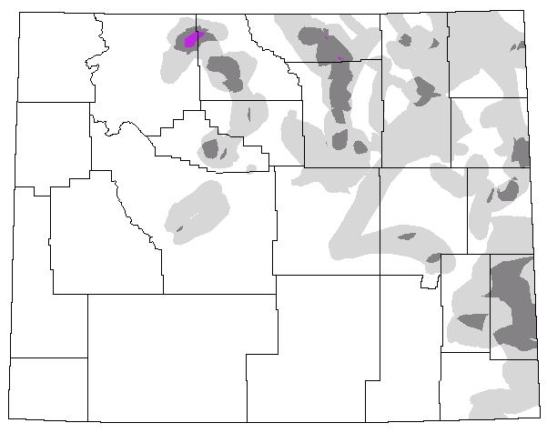 Additional Fig. Spatial distribution of rangeland grasshopper outbreaks in Wyoming from 1944 to 1949