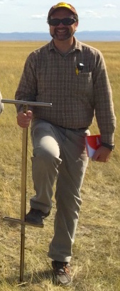 Chris Wenzel during field sampling