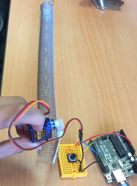 Slinky with Longitudinal Wave Setup