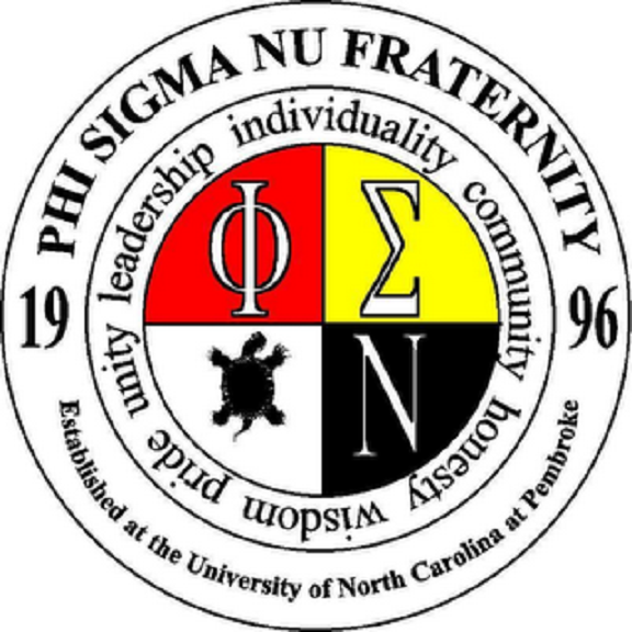 Phi Sigma Nu's letters surrounded by their name, year founded, and place founded.