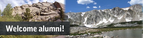 Welcome Alumni! rocks at veadawoo and Medicine Bow peak