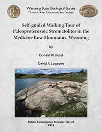 book cover with rocky alpine meadow and lake