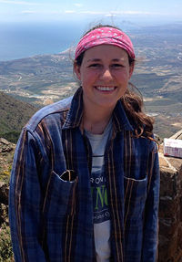 Incoming UW graduate student Lindsay Arvin,  on a geology field course in Spain.