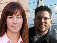 Senior Lecturer Erin Campbell-Stone and Associate Professor Mark Clementz.