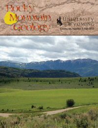 Cover of  Rocky Mountain Geology Volume 50, Number 2