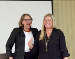 Dr. Cathy Connolly and GWST Alumna Katie Groke Ellis