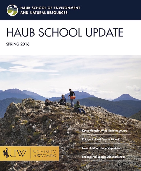 Haub School of Environment and Natural Resources (ENR) Update, Spring 2016