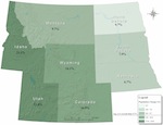Map: Population Change in the Rocky Mountain Region, 2000-2010