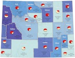 Map: Second Home Growth in Wyoming by County, 2000-2010