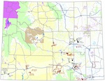 Map: Existing and Planned Wind Projects in Wyoming, 2012