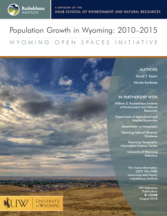Cover image for Population Growth in Wyoming 2010–2015