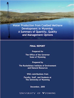 Water Production from Coalbed Methane Development in Wyoming, 2005