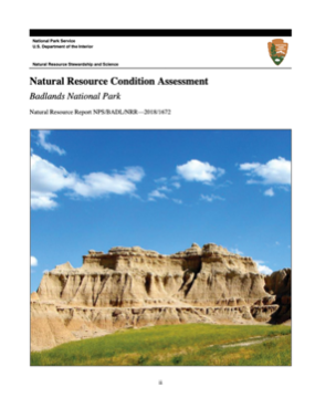Report thumbnail of Badlands National Park Natural Resource Conservation Assessment