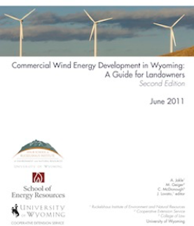 Report thumbnail of Commercial Wind Development in Wyoming: A guide for landowners
