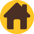 decorative icon of home