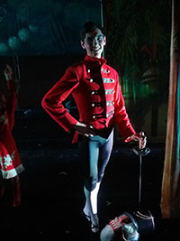 man in nutcracker costume