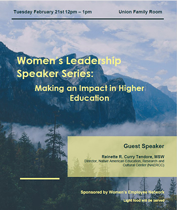 Women's Leadership Speaker February Invitation