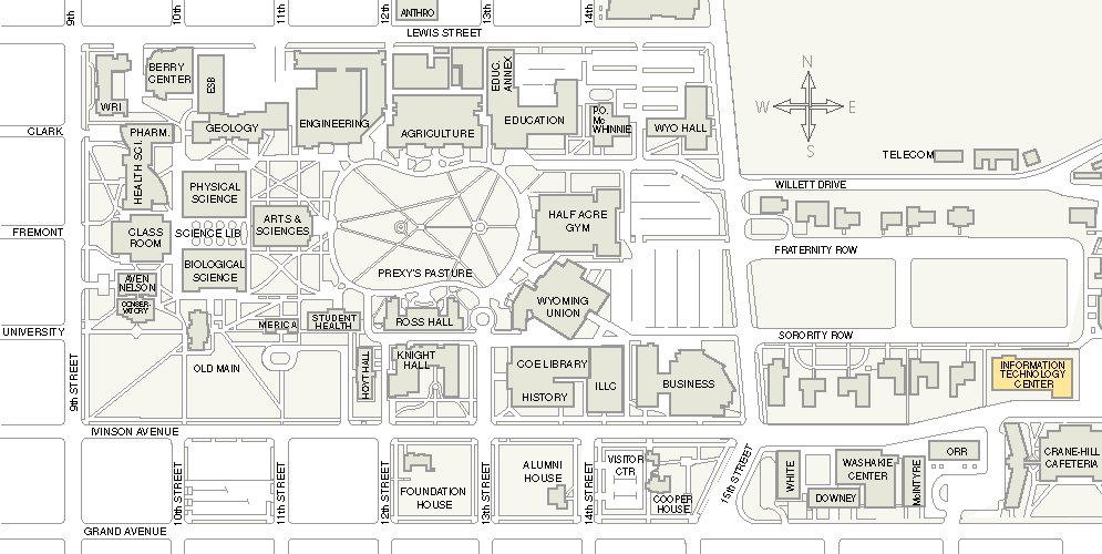 ITC location map