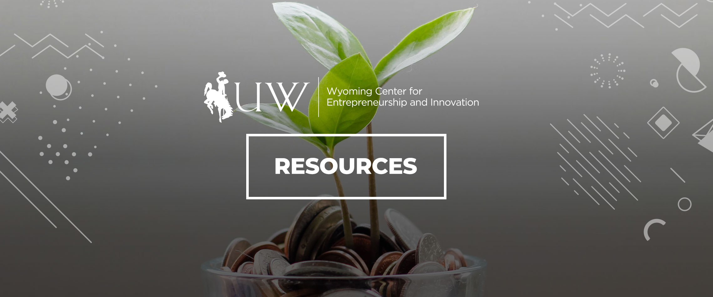 Plant with Resources and University of Wyoming Center for Entrepreneurship & Innovation logo