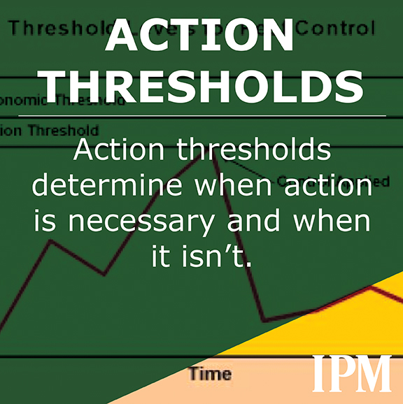 Thresholds tell when action is needed