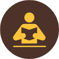 clipart of person reading a book