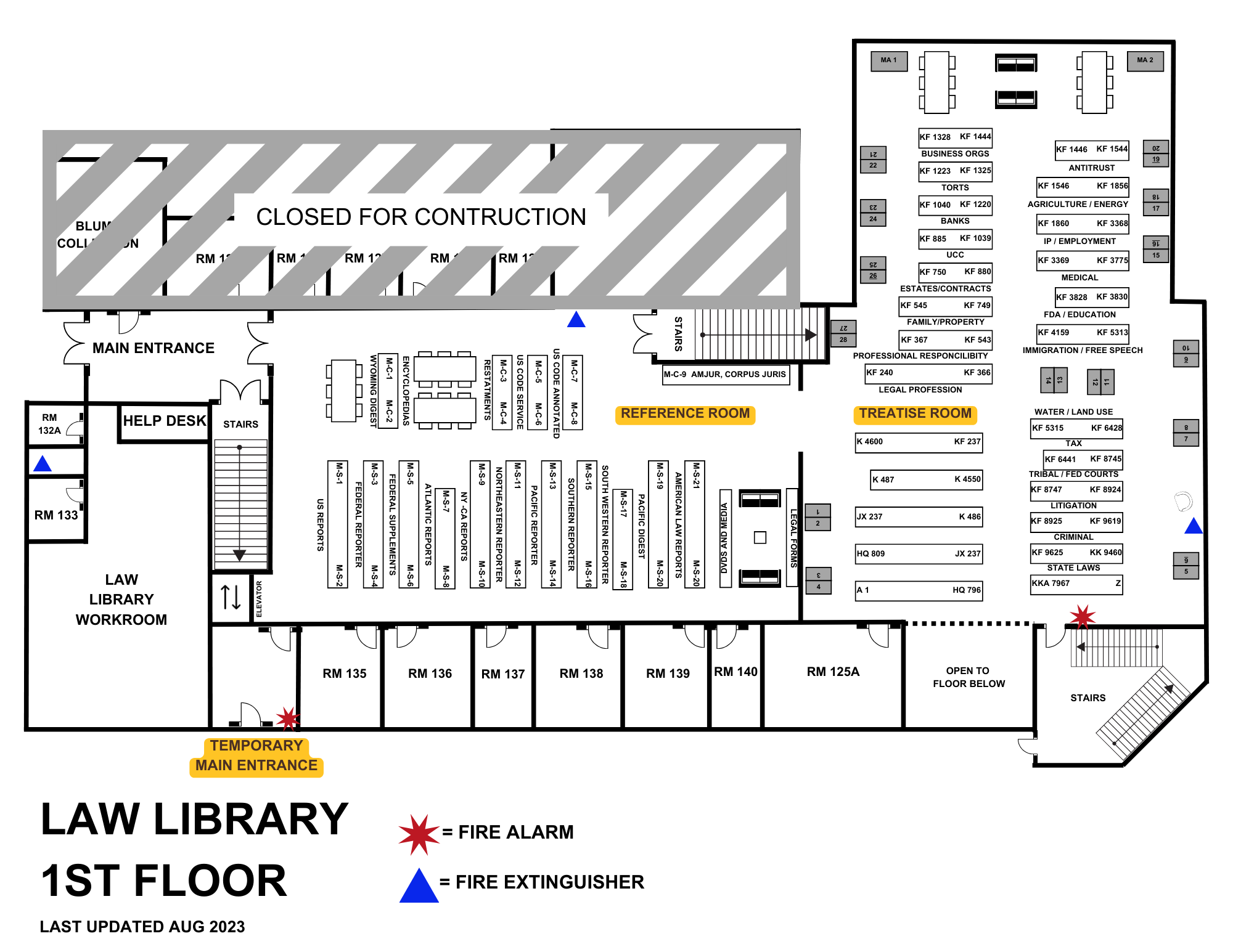 law library 1st floor map