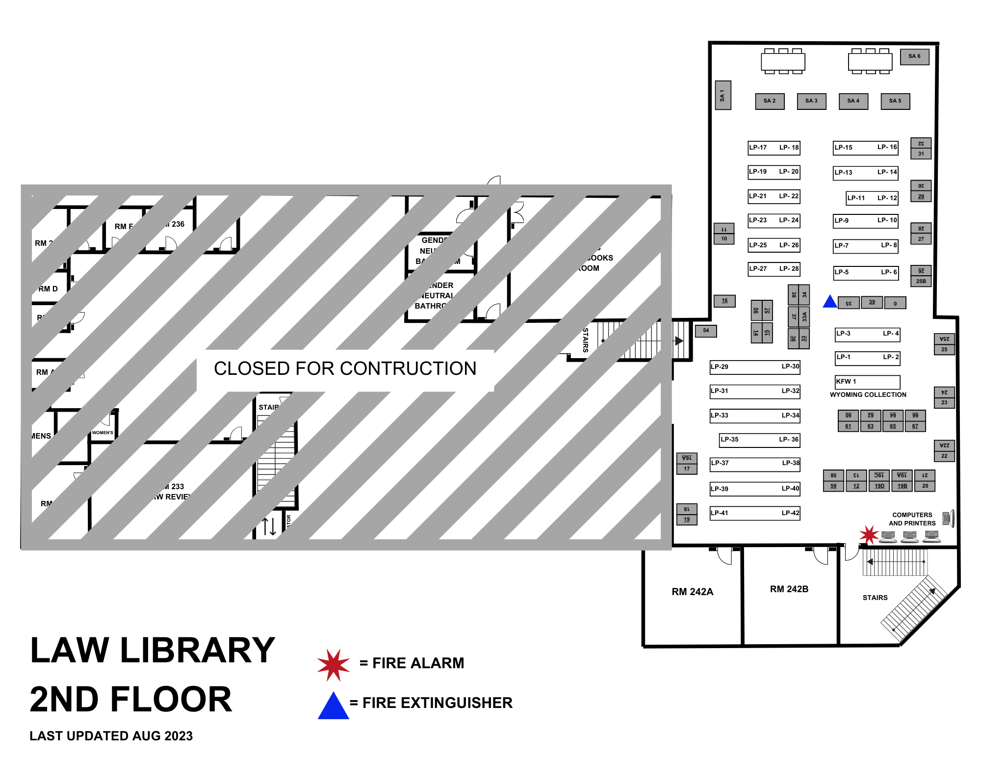 law library 2nd floor map