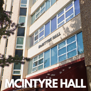 image of mcintyre hall building on campus