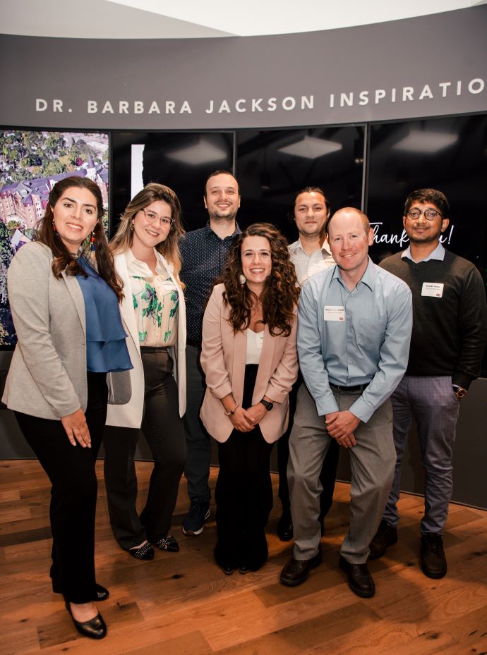 marketing phd students posing for a photo at the mountain west research symposium